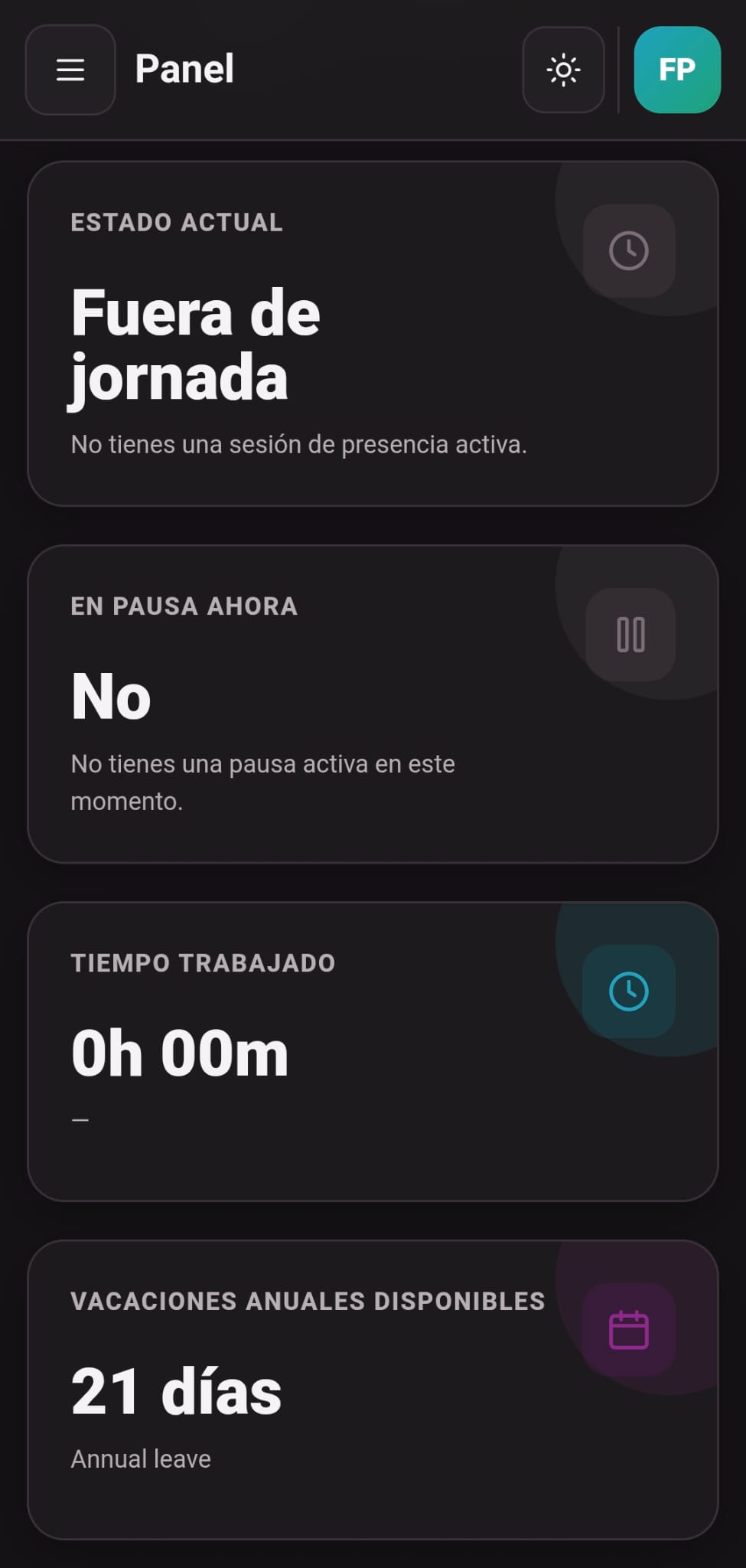 Aplicación móvil de Staffarmor para empleados en español